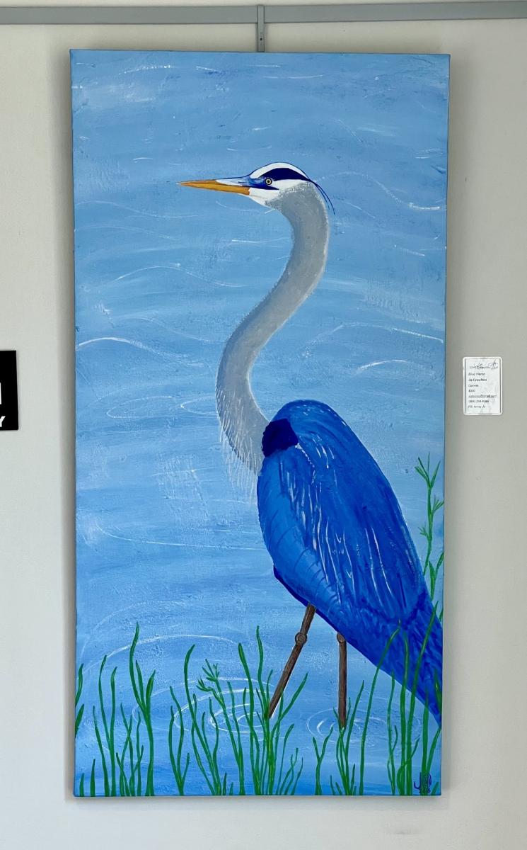 Artwork of a heron