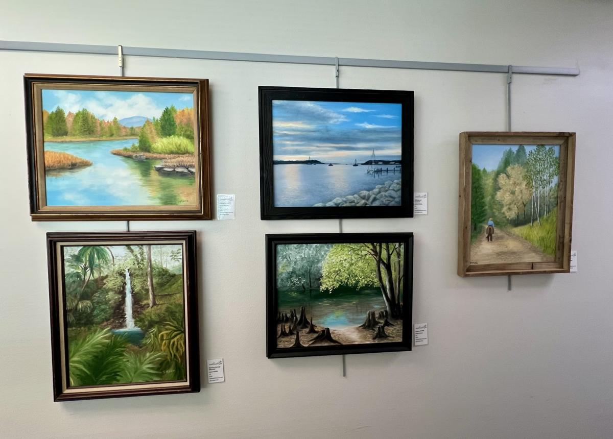 Five pieces of artwork