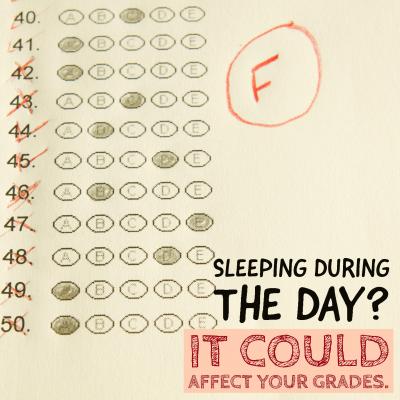 New study shows sleeping during the day could be affecting school performance and grades