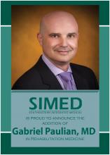 SIMED introduces new doctor Gabriel Paulian to rehabilitation medicine