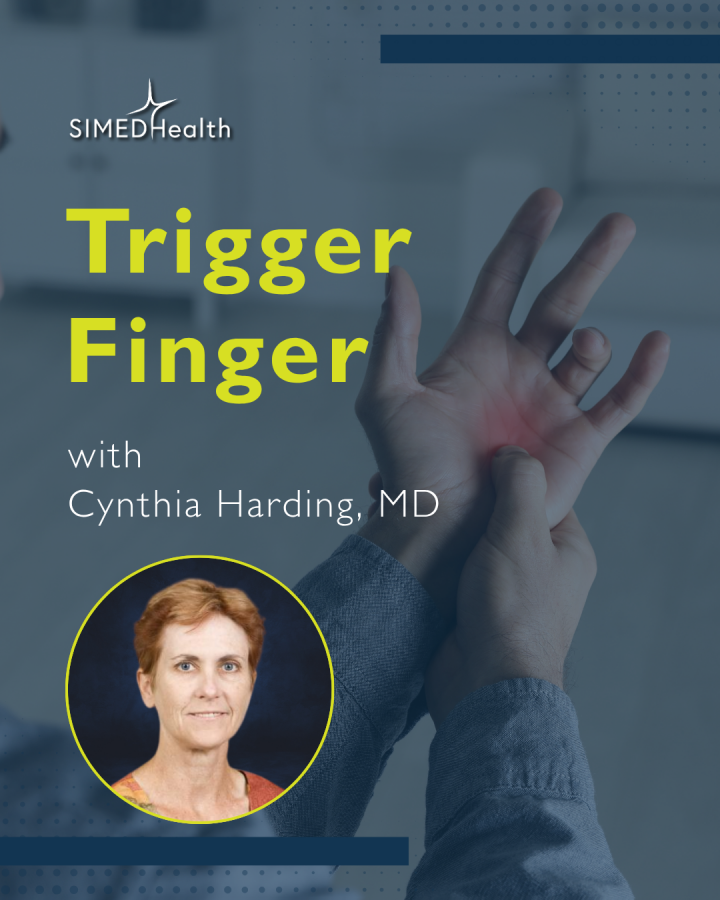 Trigger finger with Cynthia Harding, MD.